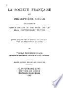 La société française au dix-septième siècle