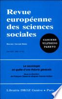 La sociologie en quête d'une théorie générale