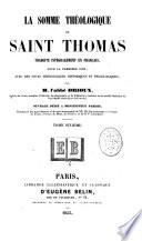 La Somme théologique de Saint Thomas