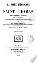 La Somme théologique de Saint Thomas
