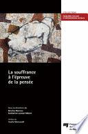 La souffrance à l’épreuve de la pensée