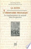 La Suite à l'ordinaire prochain