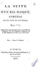 La suite d'un bal masqué