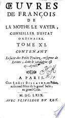 La suite des Petits Traitez, en forme de Lettres