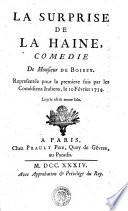 LA SURPRISE DE LA HAINE