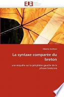 La Syntaxe Comparée Du Breton