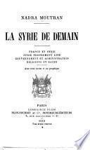 La Syrie de demain