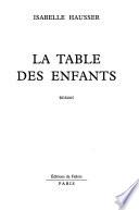 La table des enfants