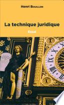 La technique juridique