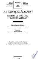 La technique législative