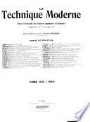 La technique moderne