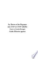 La terre et les paysans aux XVIIe et XVIIIe siècles