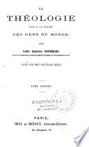 La théologie mise à la portée des gens du monde