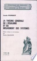 La théorie générale de l'équilibre et du mouvement des systèmes