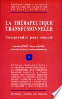 La thérapeutique transfusionnelle
