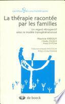 La thérapie racontée par les familles