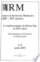 La tradition épique du Moyen Âge au XIXe siècle