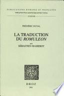 La traduction du Romuleon par Sébastien Mamerot