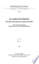 La traduction littéraire