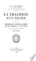 La tragédie d'un peuple