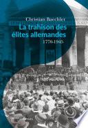 La trahison des élites allemandes