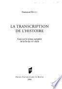 La transcription de l'histoire