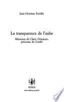 La transparence de l'aube