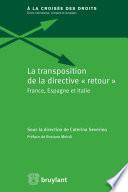 La transposition de la directive retour