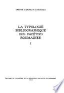 La typologie bibliographique des facéties roumaines