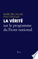 La vérité sur le programme du Front national