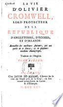 La vie d'Olivier Cromwell