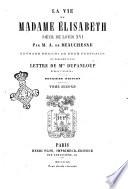 La vie de madame ÿlisabeth ssur de Louis 14. par m. A. de Beauchesne