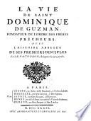 La vie de Saint Dominique de Guzman