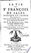 La vie de St François de Sales