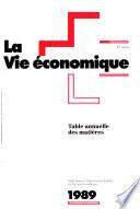 La vie économique