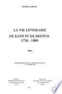 La Vie littéraire de Bath et de Bristol