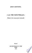 La vie nouvelle