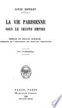 La vie parisienne sous le second empire