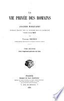 La vie privée des romains