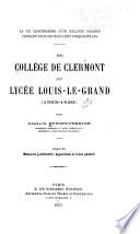 La vie quotidienne d'un collège parisien pendant plus de trois cent cinquante ans