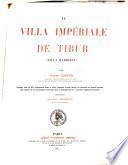 La villa impériale de Tibur (villa Hadriana)