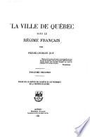 La ville de Québec sous le régime français