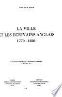La Ville et les écrivains anglais