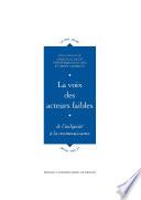 La voix des acteurs faibles