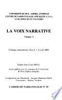 La voix narrative