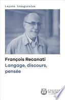 Langage, discours, pensée