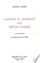 Langage et modernité chez Tristan Corbière