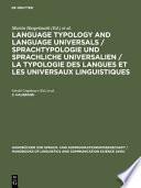 Language Typology and Language Universals