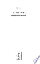 Langue et identité