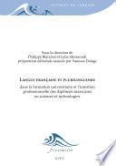 Langue française et plurilinguisme dans la formation universitaire et l'insertion professionnelle des diplômés marocains en sciences et technologies